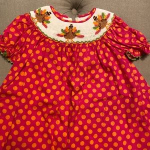 Claire and Charlie baby  thanksgiving dress